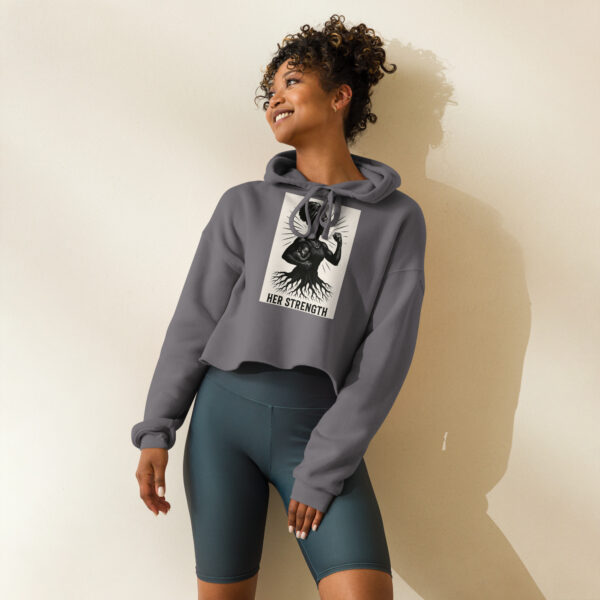 Her Strength Crop Hoodie - Image 3