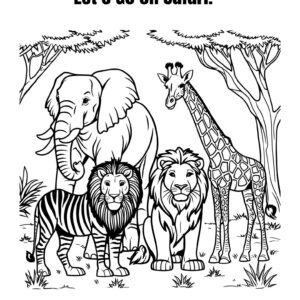 Coloring Book Prompts for African Kids Bundle (ZIP file)