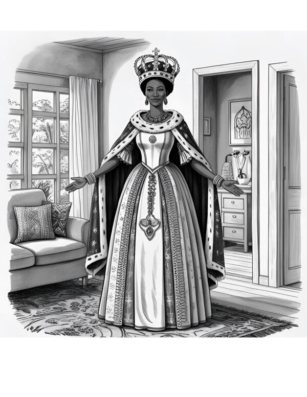 Coloring Pages for African American Kids – 10 Printable PDF & SVG Files – Black Mom & Me ZIP Bundle - Image 3