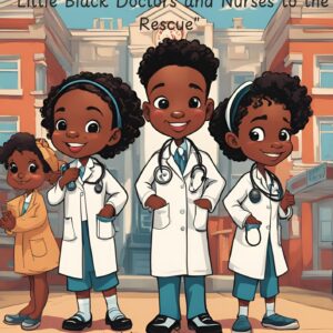 Black Children's Coloring Pages - Little Black Doctors & Nurses - Educational Fun - Digital Download